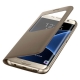 Чехол S View Cover Case для Samsung Galaxy S7 - Gold