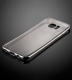 Прозрачный силиконовый чехол для Samsung S7 EDGE с глянцевой окантовкой - Silver