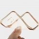 Прозрачный силиконовый чехол для Samsung Galaxy S7 с глянцевой окантовкой - Gold