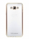 Прозрачный силиконовый чехол для Samsung Galaxy J5 - Gold