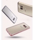 Прозрачный силиконовый чехол для Samsung Galaxy А5 с глянцевой окантовкой - Black