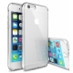 Силиконовый прозрачный чехол с окантовкой для iPhone 7- silver