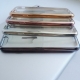 Силиконовый прозрачный чехол с окантовкой для iPhone 7- rose gold