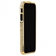Бампер металлический для iPhone 5/5S/SE со стразами - Gold