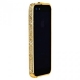 Бампер металлический для iPhone 5/5S/SE со стразами - Gold