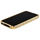 Бампер металлический для iPhone 5/5S/SE со стразами - Gold