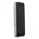 Бампер металлический для iPhone 5/5S/SE со стразами - Black