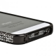 Бампер металлический для iPhone 5/5S/SE со стразами - Black