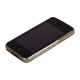 Бампер металлический для iPhone 4/4s со стразами серебряный
