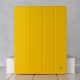 Кожаный чехол JisonCase Executive Smart Cover для iPad 2 желтый
