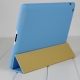 Кожаный чехол JisonCase Executive Smart Cover для iPad 2 голубой